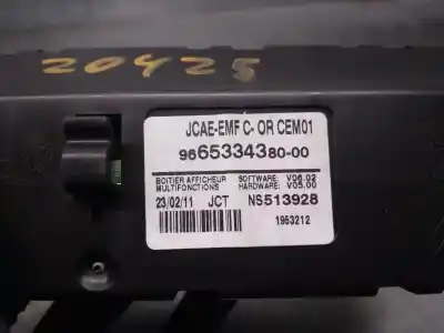 Second-hand car spare part multifunction display for peugeot 508 i (8d_) 1.6 thp oem iam references 9665334380  