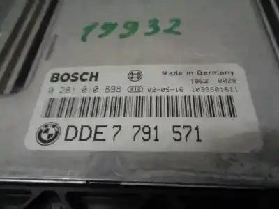 Second-hand car spare part ecu engine control for bmw serie 7 (e65/e66) 3.0 turbodiesel cat oem iam references 7791571  0281010898