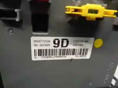 Second-hand car spare part fuse box unit for chevrolet aveo 1.4 cat oem iam references 95977258  