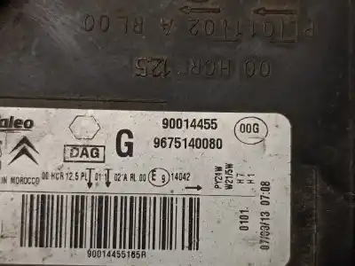 Peça sobressalente para automóvel em segunda mão farol / farolim esquerdo por citroen c-elysée (11.2012->) 1.6 exclusive [1.6 ltr. - 68 kw hdi fap] referências oem iam 9675140080  