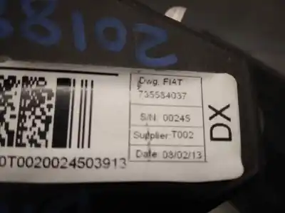 Автозапчасти б/у правый передний ремень безопасности за fiat doblo cargo 1.3 16v jtd cat ссылки oem iam 735584037  