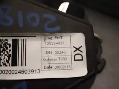 Автозапчасти б/у правый передний ремень безопасности за fiat doblo cargo 1.3 16v jtd cat ссылки oem iam 735584037  