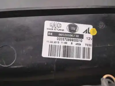 Автозапчасти б/у правый задний фонарь за fiat doblo cargo 1.3 16v jtd cat ссылки oem iam 00518106730  
