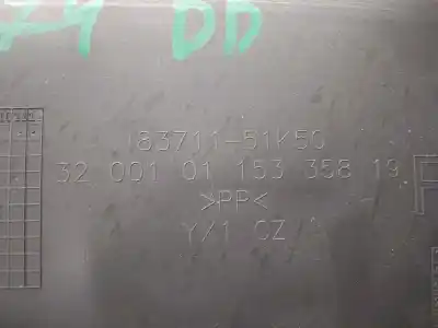 Peça sobressalente para automóvel em segunda mão forra / revestimento da porta dianteira direita por suzuki splash a5b 1.0 12v cat referências oem iam 8371151k50  