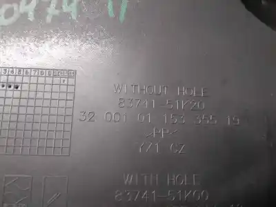 Peça sobressalente para automóvel em segunda mão forra / revestimento da porta traseira esquerda por suzuki splash a5b 1.0 12v cat referências oem iam 8374151k20  