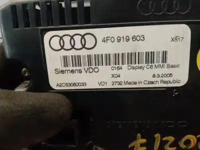 Second-hand car spare part multifunction display for audi a6 berlina (4f2) 2.0 tdi oem iam references 4f0919603  a2c53080033