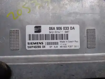 Second-hand car spare part ecu engine control for seat toledo (5p2) 1.6 oem iam references 06a906033da  5wp4028604