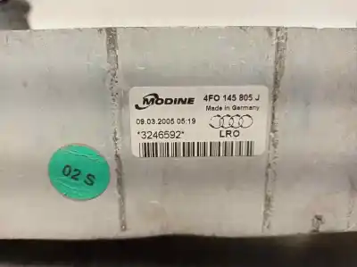 Second-hand car spare part intercooler for audi a6 berlina (4f2) 2.0 tdi oem iam references 4f0145805j  3246592