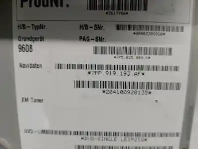 Автозапчасти б/у многофункциональный дисплей за porsche cayenne (92a) 3.0 diesel ссылки oem iam 7pp919193af  