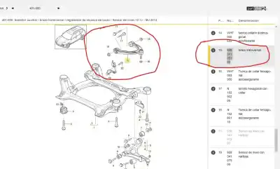 Автозапчасти б/у передний левый верхний рычаг подвески за porsche cayenne (92a) 3.0 diesel ссылки oem iam 7p0407021  95834105100