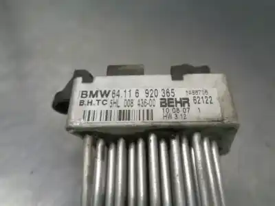 Peça sobressalente para automóvel em segunda mão resistência sofagem chauffage por bmw x3 (e83) 2.0 sd referências oem iam 64116920365  