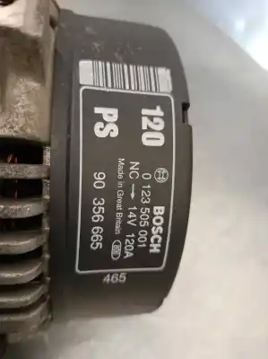 Peça sobressalente para automóvel em segunda mão alternador por opel vectra a 2.0 referências oem iam 90356665  0123505001