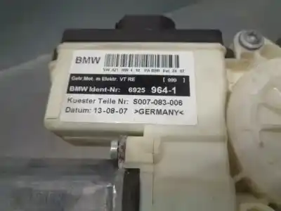 Second-hand car spare part passenger side right window regulator for bmw x3 (e83) 2.0 sd oem iam references 6925964  