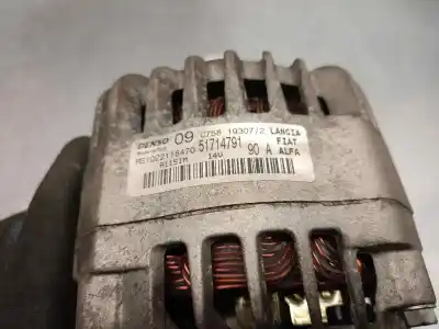 Second-hand car spare part alternator for lancia ypsilon (101) 1.4 16v oro (10.2006->) oem iam references ms1022118470  51714791