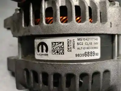 Автозапчастина б/у генератор для ds ds 3 crossback (ur_, uc_, uj_) 1.2 puretech 130 посилання на oem iam 9835688980 ms10421147143 denso 