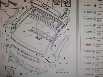 Pièce détachée automobile d'occasion enjoliveur pour citroen c3 pluriel (hb_) 1.4 hdi références oem iam 9646521380  