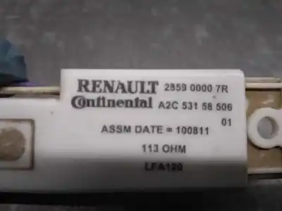 Peça sobressalente para automóvel em segunda mão antena por renault fluence (l3_) 1.5 dci (l30d l30l l306 l33f l33l l33m l33v l33w) referências oem iam 285900007r  a2c53158506