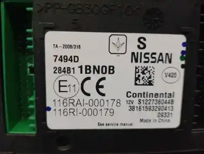 Автозапчастина б/у електронний модуль для infiniti fx 3.7 v6 (320 cv) 3.7 v6 посилання на oem iam 284b11bn0b  s122736044b