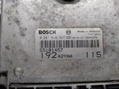 Автозапчасти б/у блок управления двигателем за fiat stilo (192) 1.9 jtd cat ссылки oem iam 55181457  0281010337