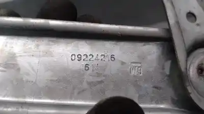 Second-hand car spare part passenger side right window regulator for opel combo 1.6 cat (z 16 se / l55) oem iam references 09224216  