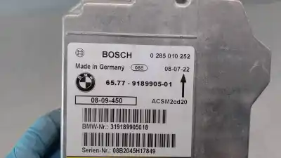 Peça sobressalente para automóvel em segunda mão centralina de airbag por bmw x5 (e70) 3.0 turbodiesel cat referências oem iam 65779189905  0285010252
