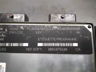 Gebrauchtes Autoersatzteil ecu-motorsteuergerät uce motorsteuergerät zum citroen berlingo 1.9 d x familiar oem-iam-referenzen 9661879180  