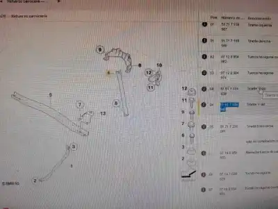 Second-hand car spare part left front bracket for bmw x5 (e70) 3.0 turbodiesel cat oem iam references 51617184940  