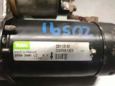 Second-hand car spare part starter motor for opel combo 1.6 cat (z 16 se / l55) oem iam references 1202142  d6ra163