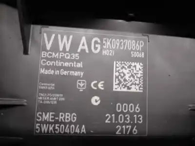 Автозапчасти б/у комфортный модуль за volkswagen caddy ka/kb (2c) 1.6 tdi ссылки oem iam 5k0937086p  5wk50404a