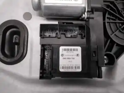 Second-hand car spare part passenger side right window regulator for volkswagen caddy ka/kb (2c) 1.6 tdi oem iam references 2k1837752kb2  