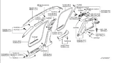 Автозапчастина б/у передні молдинги для infiniti fx 3.7 v6 (320 cv) 3.7 v6 посилання на oem iam 769b41ca0a  