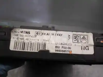 Second-hand car spare part fuse box unit for citroen c3 1.4 oem iam references 9650585780  