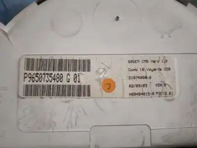 Peça sobressalente para automóvel em segunda mão quadrante por citroen c3 1.4 referências oem iam 9650735480  