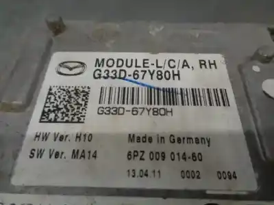 Second-hand car spare part light control unit for mazda cx-7 (er) 2.2 mzr-cd awd (er10a) oem iam references g33d67y90j