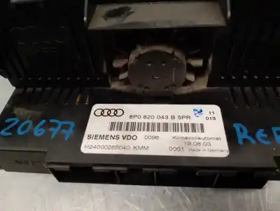 Second-hand car spare part climate control for audi a3 (8p) 2.0 tdi oem iam references 8p0820043b  