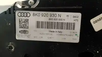 İkinci el araba yedek parçası enstrüman paneli için audi a4 berlina (b8) 2.0 16v tdi oem iam referansları 8k0920930n  503002371407