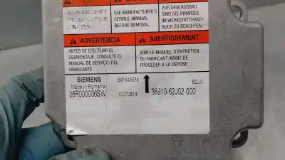 Автозапчастина б/у блок управління подушками безпеки для suzuki swift berlina (mz) gl посилання на oem iam 3891062j02000  5wk43538