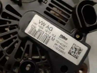 Автозапчастина б/у генератор для volkswagen caddy ka/kb (2c) 1.6 tdi посилання на oem iam 03l903024m  2617854a