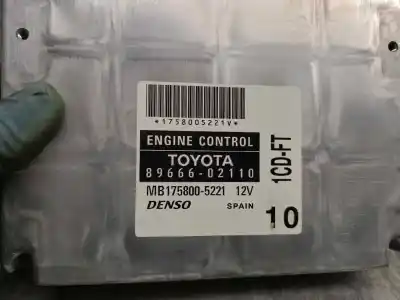 Second-hand car spare part ecu engine control for toyota corolla (_e12_) 2.0 d-4d (cde120_) oem iam references 8966602110  mb1758005221