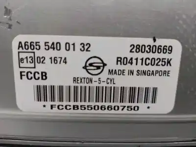 Second-hand car spare part ecu engine control for ssangyong rexton 2.7 turbodiesel cat oem iam references a6655400132  550660750
