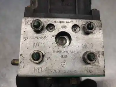 Second-hand car spare part abs for renault scenic (ja..) 1.9 dci authentique oem iam references 7700432643  0265216732
