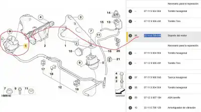 Second-hand car spare part right engine support for bmw x5 (e70) 3.0 turbodiesel oem iam references 22116795416  