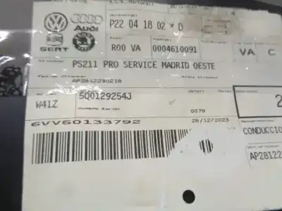 Peça sobressalente para automóvel em segunda mão tubo por volkswagen golf vii lim. (bq1) 1.5 16v tsi act referências oem iam 5q0129254j  