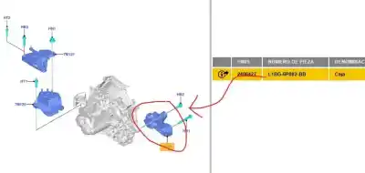 Автозапчастина б/у зміни підтримку для ford puma (j2k, cf7) 1.0 ecoboost mhev посилання на oem iam l1bg6p082bb  