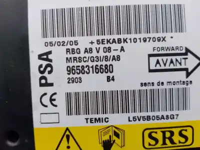 Автозапчасти б/у блок управления подушками безопасности за citroen c3 1.6 16v hdi fap ссылки oem iam 9658316680 temic l5v5b05a8g7 