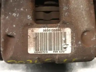 Peça sobressalente para automóvel em segunda mão pinça de travão traseira esquerda por peugeot 207/207+ (wa_, wc_) 1.6 16v vti referências oem iam 9686135880 0204007015 bosch 