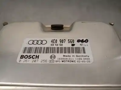 Автозапчастина б/у ебу контролер двигуна для audi a8 (4e2) 4.2 quattro посилання на oem iam 4e0907560 0261207256 - bosch 