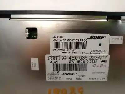 Автозапчастина б/у антенний підсилювач для audi a8 (4e2) 4.2 quattro посилання на oem iam 4e0035223a 4e0910223a 