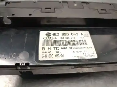 Автозапчастина б/у клімат-контроль для audi a8 (4e2) 4.2 quattro посилання на oem iam 4e0820043a 4e0910043 4e0820043g