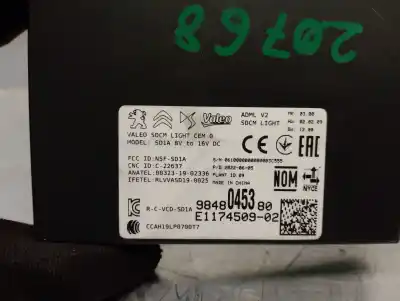 Автозапчастина б/у електронний модуль для peugeot 208 ii (ub_, up_, uw_, uj_) 1.2 puretech 100 посилання на oem iam 9848045380 e117450902 valeo 